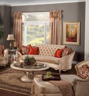 Living Room  Caramel, Cream, Rose Homey Design  photo