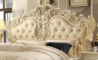 Pearl, Cream Homey Design  HD-5800-CK-3PC Bedroom interior