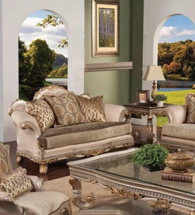 Gold, Silver, Light Beige Benneti Benetti's-Ornella-Set-3 Living Room interior