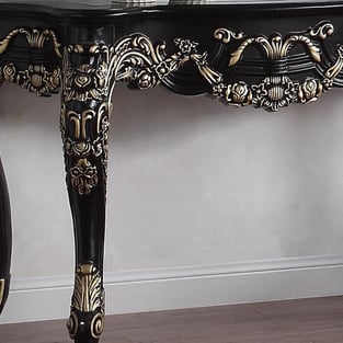 Gold, Black Homey Design  HD-M328B-2PC Accent Tables interior