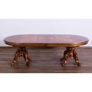 Buy Bronze, Gold, Red European Furniture Dining Room 