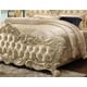Luxury Cream Cal King Bedroom 3Pcs Carved Wood Traditional Homey Design HD-5800 