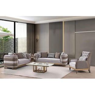 Living Room  Gold, Gray Homey Design  image