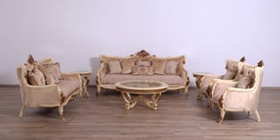 Order Beige, Gold, Antique European Furniture 47075-L Living Room now