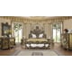 Perfect Brown & Gold CAL King Bedroom Set 3 Psc Traditional Homey Design HD-1802