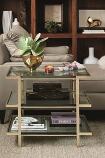 Accent Tables  Gold, Clear Caracole photo