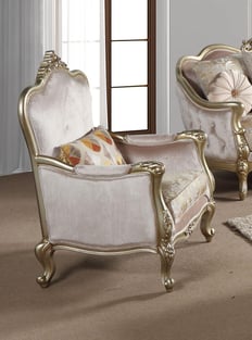 Champagne Cosmos Furniture Diana-Set-3 Living Room interior