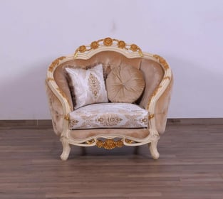 Buy Gold, Sand European Furniture Living Room 