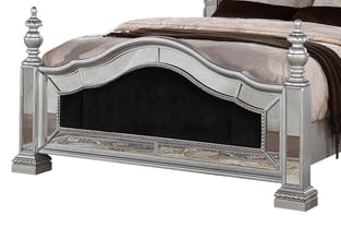 Silver, Black Cosmos Furniture Pamela-EK-Set-6 Bedroom interior