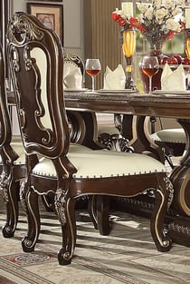 Buy Ivory, Dark Cherry Homey Design  Dining Room 