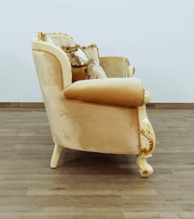 Living Room  Gold, Sand, Off-White European Furniture image