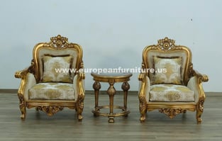 Bronze, Gold, Antique European Furniture 30016-S-Set-4 Living Room interior