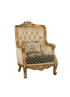 Living Room  Gold, Antique, Silver, Black European Furniture image