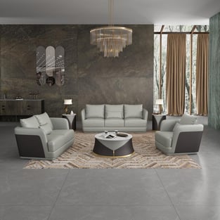 Gray, Chocolate European Furniture EF-51618-S-Set-3 Living Room interior