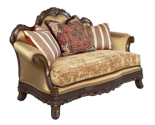 Buy Gold, Golden Beige, Dark Brown Homey Design  Living Room 