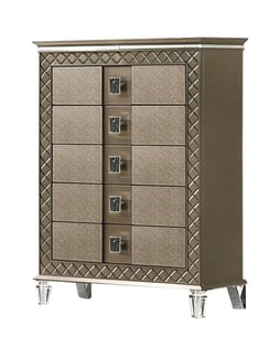 Bronze Cosmos Furniture Coral-K-Set-6 Bedroom interior