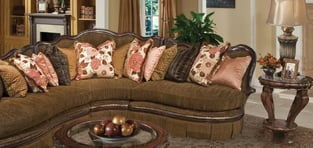 Buy Dark Brown, Walnut Benneti Living Room 