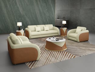 Living Room  Beige, Cognac European Furniture image