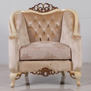 Beige, Gold, Antique, Pearl European Furniture 45350-Set-4 Living Room interior