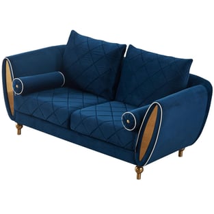 Living Room  Gold, Blue European Furniture image