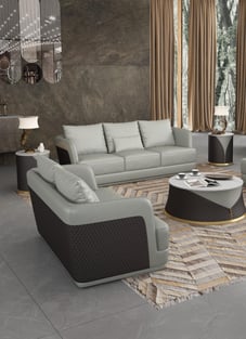 Buy Gray, Chocolate European Furniture Living Room 