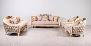 Buy Beige, Gold, Antique, Pearl European Furniture Living Room 