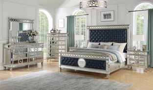 Bedroom  Silver, Navy Cosmos Furniture image