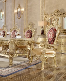 Dining Room  Rich Gold Homey Design  photo