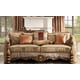 Sofa in Brown Fabric Traditional Style Homey Design HD-1601