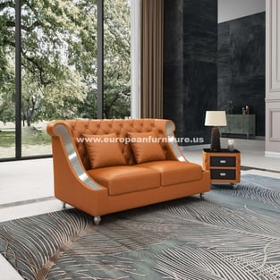 Living Room  Cognac European Furniture photo