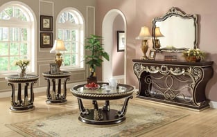 Buy Brown, Cherry, Metallic Homey Design  Accent Tables 