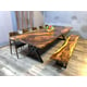 Epoxy River Dining Table European Furniture Sundaland WVT0047-118-T