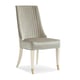 Platinum Blonde & Ivory Finish Dining Chair Set 2Pcs LINE ME UP by Caracole 