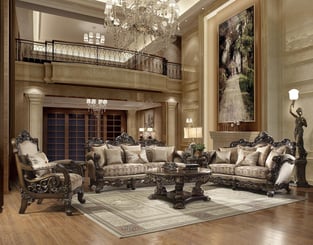 Brown, Cherry Homey Design  HD-S2658 Living Room interior