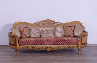 Buy Gold, Red European Furniture Living Room 