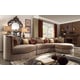 Homey Design HD-1627 Victorian Upholstery Beige Living Room Sectional Sofa 
