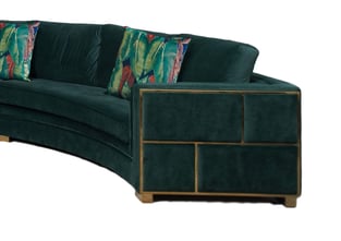 Order Gold, Green Cosmos Furniture Marco-Sectional Living Room now