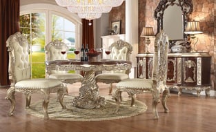 Dining Room  Silver, Antique White Homey Design  image