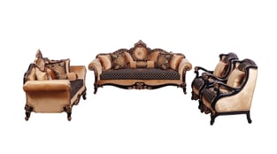 Buy now Gold, Antique, Silver, Black European Furniture 41024-Set-4