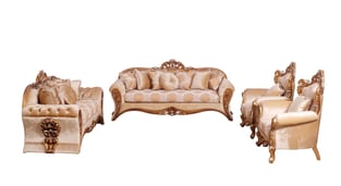 Beige, Gold European Furniture 42038-C-Set-2 Living Room interior