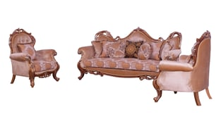 Order Brown, Gold, Antique, Silver European Furniture 38994-S Living Room now