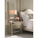 Auric Silver Leaf Finish & Antique Mirror Nightstands Set 2Pcs A CLASSIC BEAUTY by Caracole 