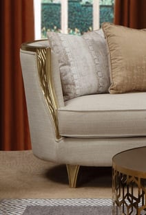 Buy now Beige, Gold Cosmos Furniture Cora-Set-2