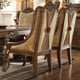 Antique Gold & Perfect Brown Side Chair Set 2Pcs Traditional Homey Design HD-8011 