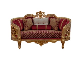 Living Room  Gold, Antique, Red European Furniture photo