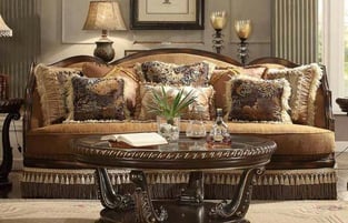 Living Room  Warm Brown Homey Design  photo