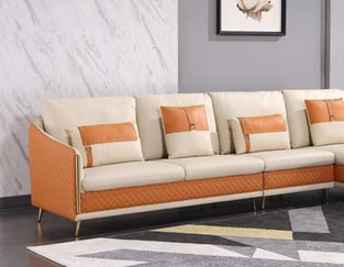 Living Room  Off-White, Orange European Furniture photo