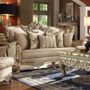 Living Room  Gold, Metallic Homey Design  image