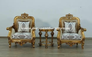 Bronze, Antique European Furniture 30014-S-Set-4 Living Room interior