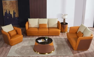 Buy Brown, Orange European Furniture Living Room 